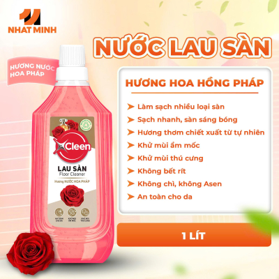Nước lau sàn Hương Hoa Hồng Pháp 1 lít