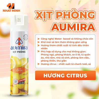 Xịt phòng Aumira hương Citrus