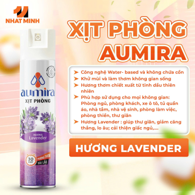 Xịt phòng Aumira Hương Lavender