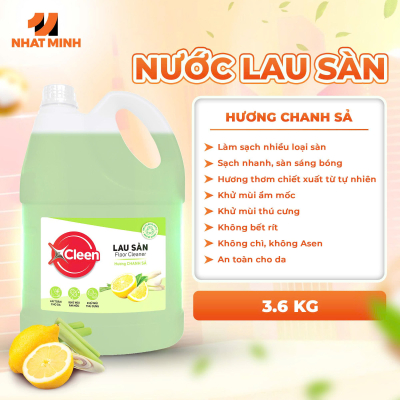 Nước lau sàn hương Chanh xả 3.6kg