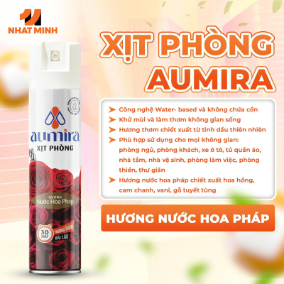 Xịt phòng Aumira Hương Nước Hoa Pháp