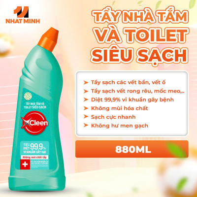 Tẩy nhà tắm và Toilet siêu sạch