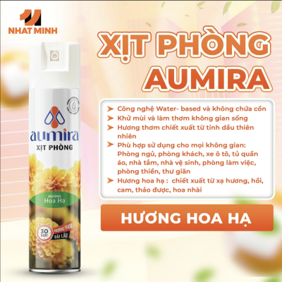 Xịt phòng Aumira hương Hoa Hạ